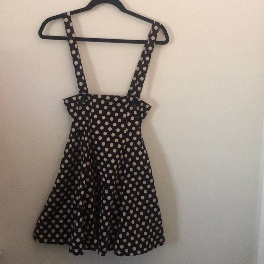 High Waist Skirt with Suspenders